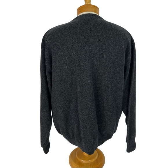 J.P. TILFORD FOR HARRY ROSEN Men’s Sweater Sz Large Vtg Merino Wool/Cashmere - Picture 4 of 12